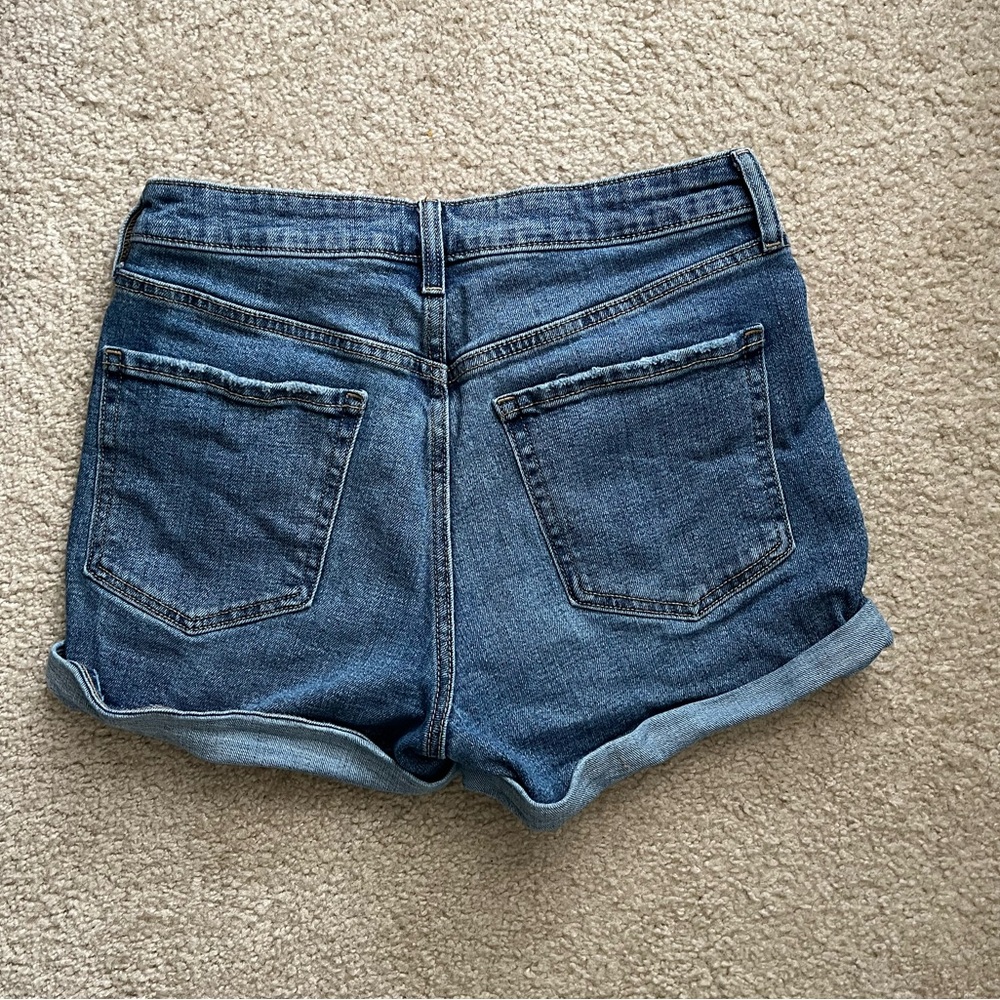 Old Navy OG Straight High Rise Denim Shorts Size 6 - Picture 4 of 6
